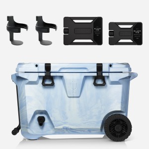 Bru Mate BrüTank Double Drink Holder Bundle Light Blue / White | CA_BRU13313