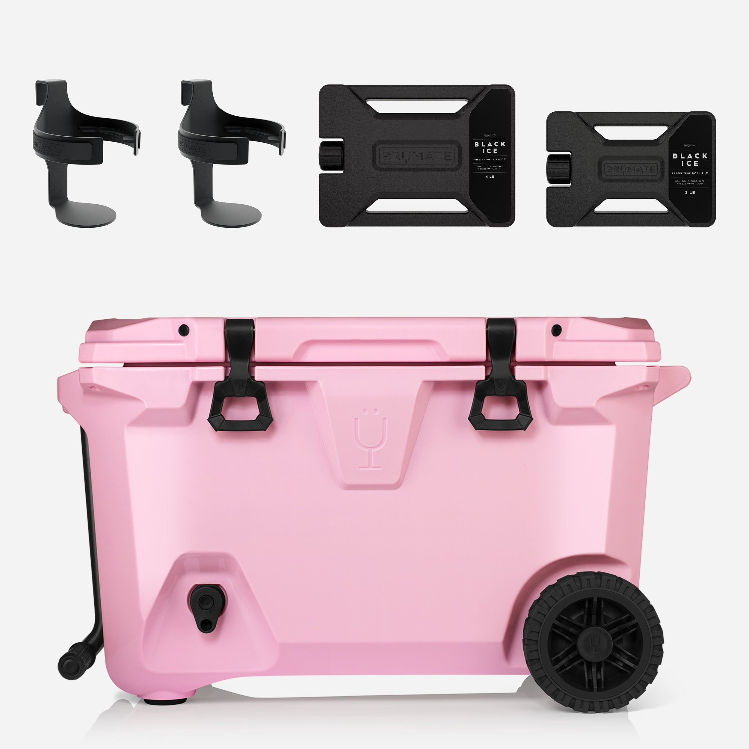 Bru Mate BrüTank Double Drink Holder Bundle Pink | CA_BRU85075