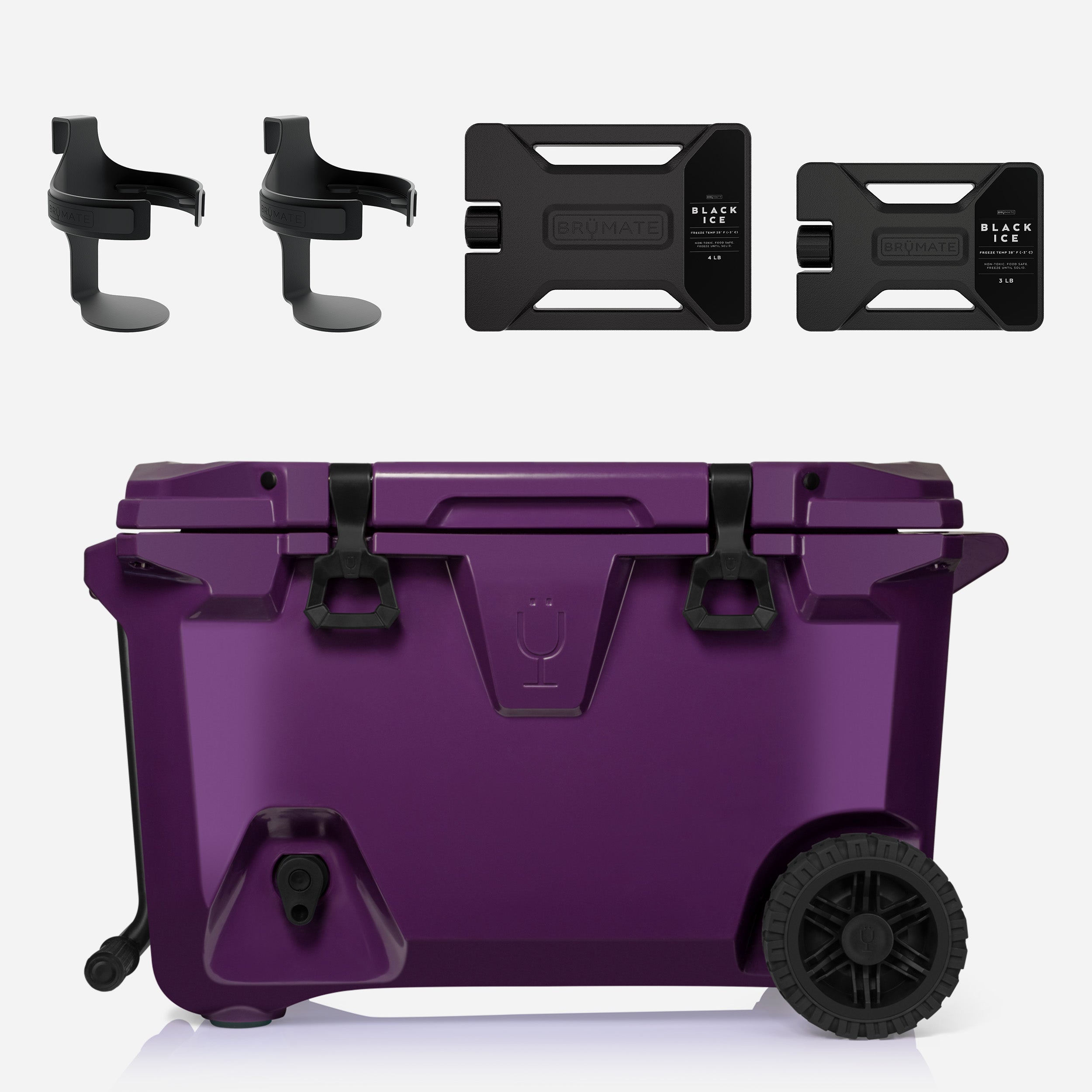 Bru Mate BrüTank Double Drink Holder Bundle Purple | CA_BRU32909