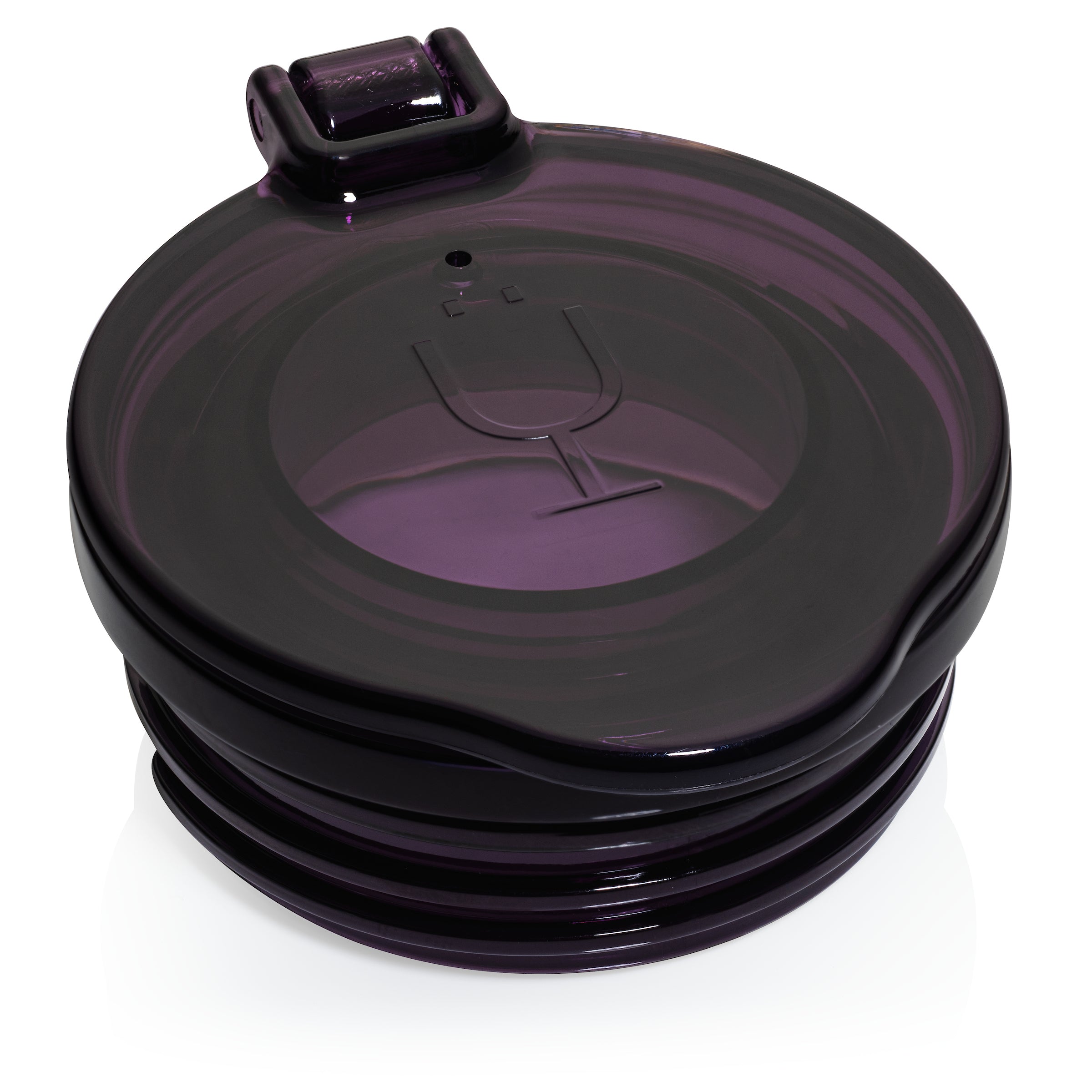 Bru Mate Champagne Flute Replacement Lids Purple / Black | CA_BRU41544