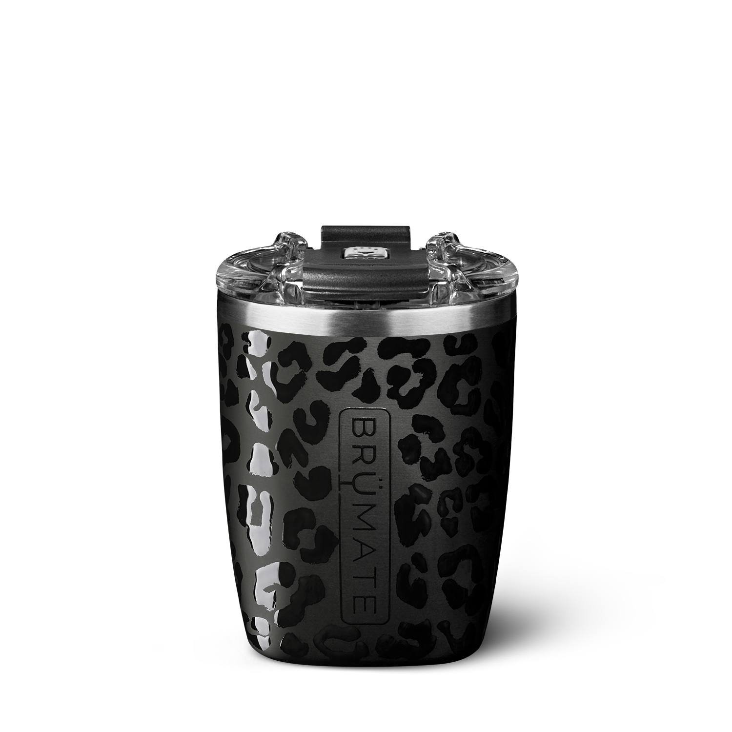 Bru Mate Rocks Tumbler 12oz Black Leopard | CA_BRU94886